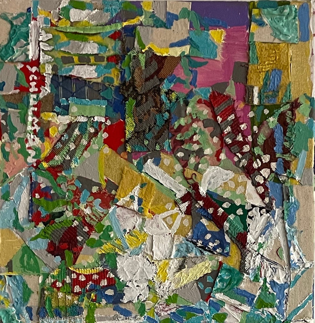 Collage on Canvas by George Schulman